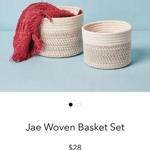 summer & rose woven basket set